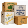 Export Grade Heavy Duty Wax Coated Corrugated Carton for Palletized Cold Chain Loads