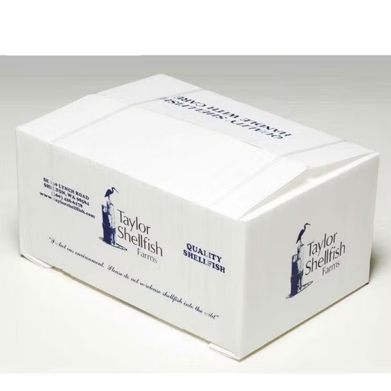 Waxed Coating Dipped Printed Corrugated Cardboard Paper Pineapple Tomato Cucumber Corn Broccoli Fresh Vegetable Fruit Sea Food Carton Box